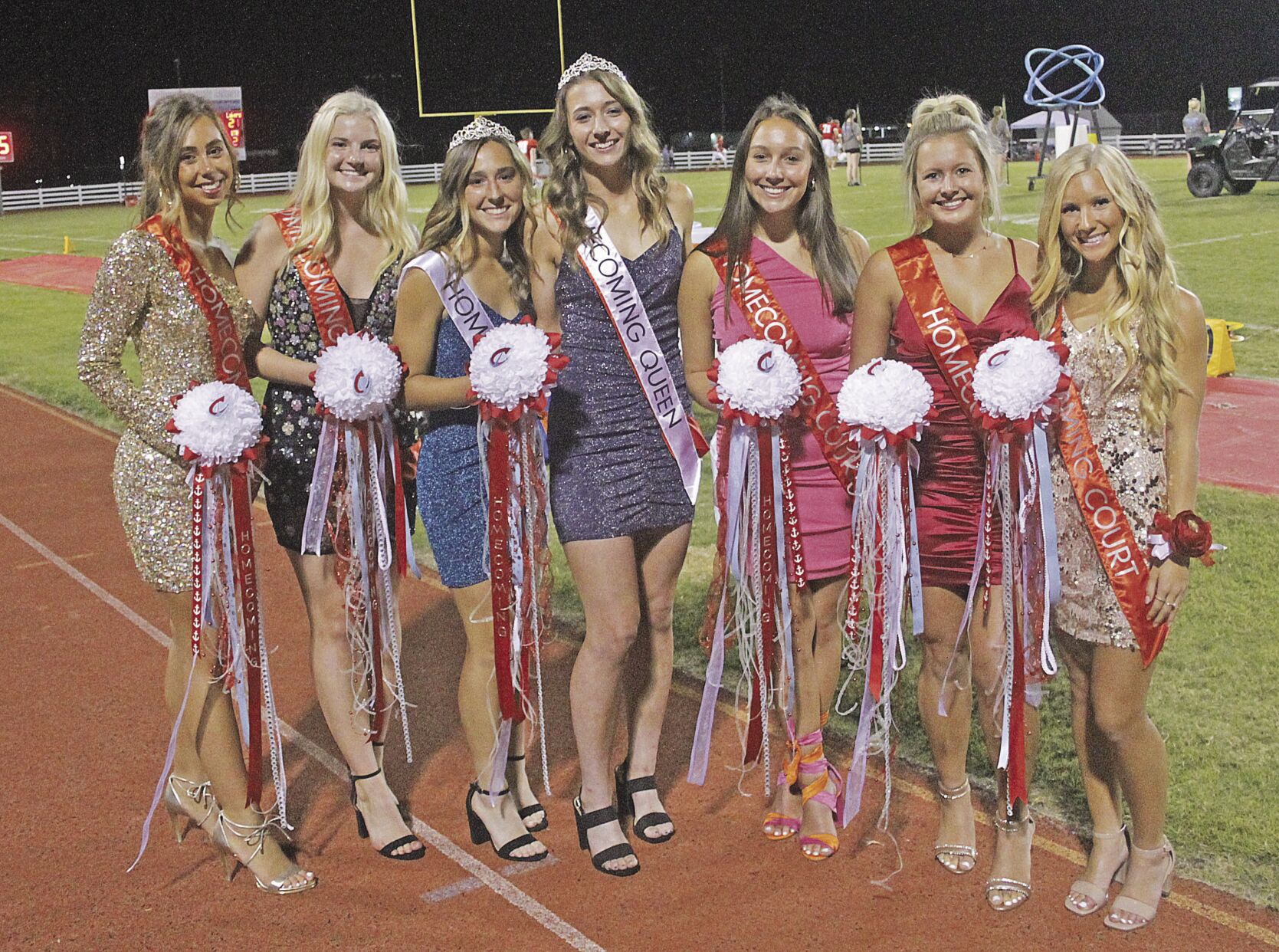Calloway County homecoming queen and court